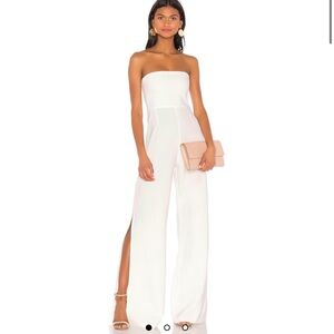 Nookie Glamour White Jumpsuit // XS